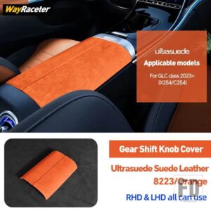メルセデスベンツ ULTRASUEDE スエードラップ収納アームレストボックスパネルトリムカバー GLCクラス 2023 2024 X254 C254 AMG X253 C253 - X254 C254 23-On9