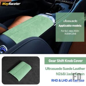 メルセデスベンツ ULTRASUEDE スエードラップ収納アームレストボックスパネルトリムカバー GLCクラス 2023 2024 X254 C254 AMG X253 C253 - X254 C254 23-On10