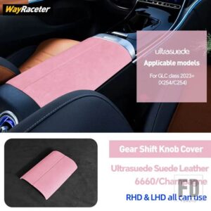 メルセデスベンツ ULTRASUEDE スエードラップ収納アームレストボックスパネルトリムカバー GLCクラス 2023 2024 X254 C254 AMG X253 C253 - X254 C254 23-On11