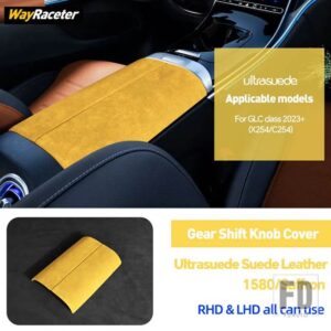 メルセデスベンツ ULTRASUEDE スエードラップ収納アームレストボックスパネルトリムカバー GLCクラス 2023 2024 X254 C254 AMG X253 C253 - X254 C254 23-On12