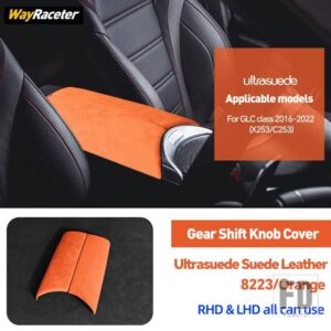 メルセデスベンツ ULTRASUEDE スエードラップ収納アームレストボックスパネルトリムカバー GLCクラス 2023 2024 X254 C254 AMG X253 C253 - X253 C253 16-223
