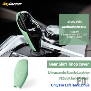 BMW ULTRASUEDE スエードラップギアシフトノブトリムカバー 5シリーズ 2017-23 G30 540I 530I G31 520D 550I - Left Hand Drive4