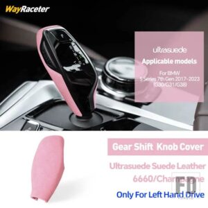 BMW ULTRASUEDE スエードラップギアシフトノブトリムカバー 5シリーズ 2017-23 G30 540I 530I G31 520D 550I - Left Hand Drive5