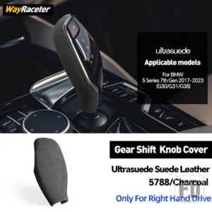 BMW ULTRASUEDE スエードラップギアシフトノブトリムカバー 5シリーズ 2017-23 G30 540I 530I G31 520D 550I - Right Hand Drive8