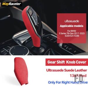 BMW ULTRASUEDE スエードラップギアシフトノブトリムカバー 5シリーズ 2017-23 G30 540I 530I G31 520D 550I - Right Hand Drive9
