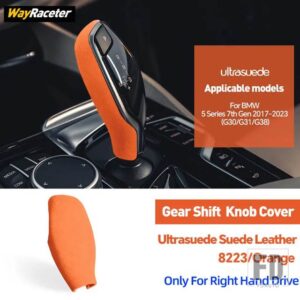 BMW ULTRASUEDE スエードラップギアシフトノブトリムカバー 5シリーズ 2017-23 G30 540I 530I G31 520D 550I - Right Hand Drive10