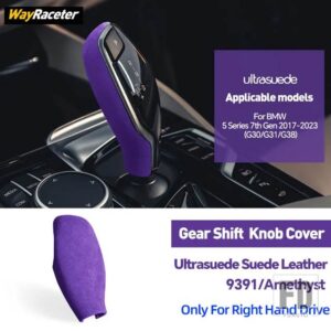 BMW ULTRASUEDE スエードラップギアシフトノブトリムカバー 5シリーズ 2017-23 G30 540I 530I G31 520D 550I - Right Hand Drive13