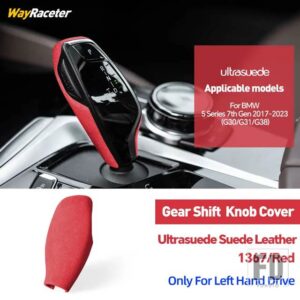 BMW ULTRASUEDE スエードラップギアシフトノブトリムカバー 5シリーズ 2017-23 G30 540I 530I G31 520D 550I - Left Hand Drive2