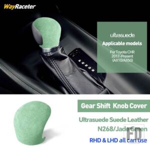 トヨタ ULTRASUEDE スエードラップギアシフトノブトリムカバー CHR C-HR AX10 AX50 2017-20 2022 2023 アクセサリー - Green