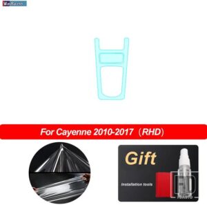 ポルシェ インテリア中央コンソールギアダッシュボードパネルクリア TPU フィルムカイエン 958 2010-2016 アクセサリー - Right Hand Drive 1