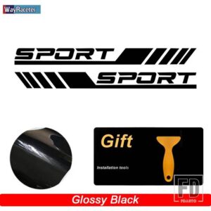 メルセデスベンツ 2個 エディション 1 スポーツドアサイドステッカーボディデカール W204 W205 C63 A45 W176 W177 C118 W212 W213 W164 AMG - Glossy black