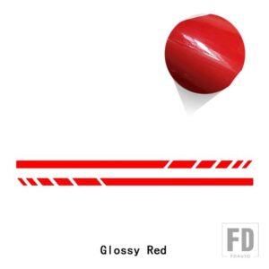 メルセデスベンツ 版 1 サイドストライプステッカーバックミラーデカール A C E GLA GLC GLE GLS G CLS CLAクラス AMG W176 W204 W205 - Glossy red