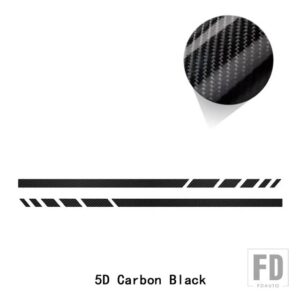 メルセデスベンツ 版 1 サイドストライプステッカーバックミラーデカール A C E GLA GLC GLE GLS G CLS CLAクラス AMG W176 W204 W205 - 5D carbon black