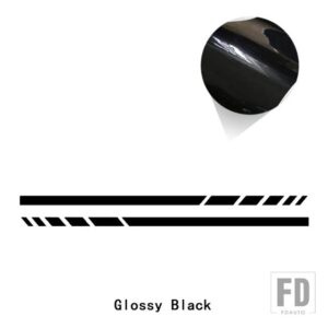 メルセデスベンツ 版 1 サイドストライプステッカーバックミラーデカール A C E GLA GLC GLE GLS G CLS CLAクラス AMG W176 W204 W205 - Glossy black