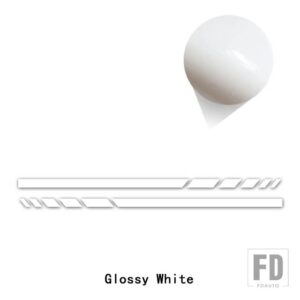 メルセデスベンツ 版 1 サイドストライプステッカーバックミラーデカール A C E GLA GLC GLE GLS G CLS CLAクラス AMG W176 W204 W205 - Glossy white