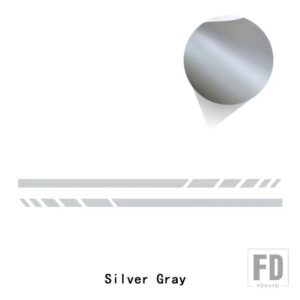 メルセデスベンツ 版 1 サイドストライプステッカーバックミラーデカール A C E GLA GLC GLE GLS G CLS CLAクラス AMG W176 W204 W205 - Silver gray