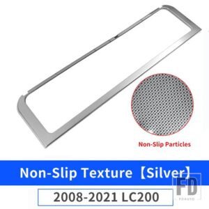 トヨタ ステンレステールゲートしきい値ペダルパネル ランドクルーザー 200 LC200 インテリアアップグレードアクセサリー - Non-Slip Silver B