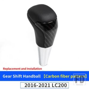 トヨタ ランドクルーザーギアヘッドピーチウッドギアレバーノブギアヘッドハンドルバー 2016-2021 に - Carbon Fiber Pattern