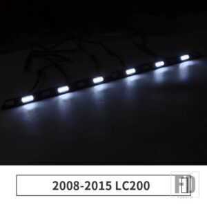 トヨタ グリル黄色と青の光幅ランプ ランドクルーザー 200 LC200 2021-2008 2020 外装装飾 LED フロントフォグライト - White 2008-2015