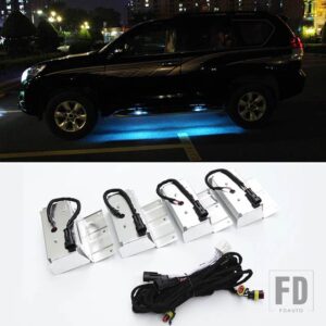 トヨタ ランドクルーザープラド 150 LC150 2010-2023 2018-20 エクステリアアクセサリー LED ランプドアペダルアンビエントライト - Blue Light