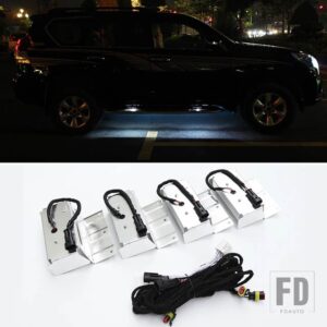 トヨタ ランドクルーザープラド 150 LC150 2010-2023 2018-20 エクステリアアクセサリー LED ランプドアペダルアンビエントライト - White Light
