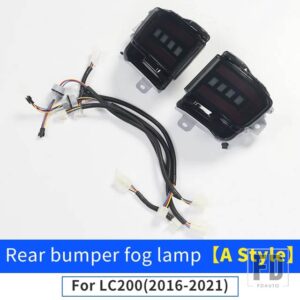 トヨタ ランドクルーザー 200 2016-2021 リアバンパー LED ランプフォグランプストップランプ LC200 FJ200 外装アクセサリー - A Style
