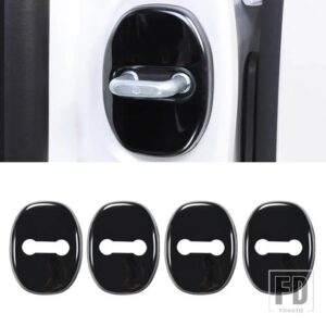 レクサス 570 LX570 LX450D 2008-2022 ステンレスドアロックカバーインテリアアクセサリー - Black