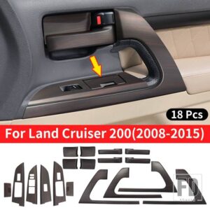 トヨタ 2008-2021 ランドクルーザー 200 ピーチウッドドア装飾ステッカー LC200 FJ200 インテリアアップグレードアクセサリーチューニング - 2008-2015 LC200