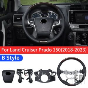 トヨタ ランドクルーザープラド 150 2010-2021-23 ステアリングホイール交換 LC150 アップグレードハイエンドアクセサリー - 2018-2023 B Style