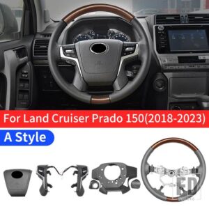 トヨタ ランドクルーザープラド 150 2010-2021-23 ステアリングホイール交換 LC150 アップグレードハイエンドアクセサリー - 2018-2023 A Style