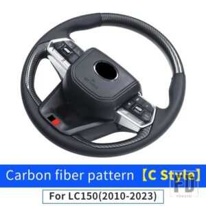 トヨタ ランドクルーザープラド 150 LC150 2010-2024 アップグレード LC300 ステアリングホイールアセンブリFJ150 インテリアアクセサリー - C Style