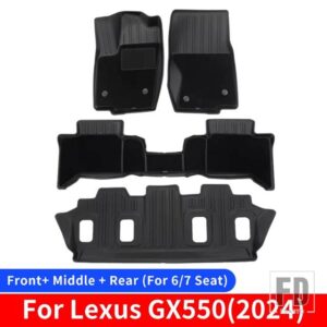 レクサス GX550 GX550H 2024 2025 スペシャルなフロアマットトランクマット GX 550 インテリアアップグレードアクセサリーチューニング - Floor Mats (6 7Seat)