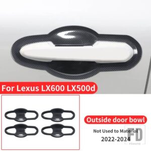 レクサス LX600 LX500D 2022 2023 2024 スタイリングアップグレード装飾クロームドアハンドルステンレスアクセサリー - Door bowl