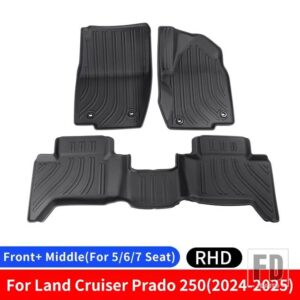 トヨタ ランドクルーザー 250 2024 2025 プラド LC250 1958 フロアマット/トランクマットインテリアアップグレードアクセサリーチューニング - Floor Mats(RHD)