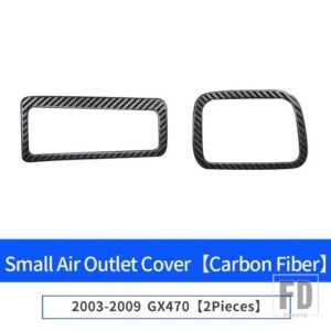 レクサス 2003-2009 GX470 空調コンセント装飾フレーム室内装飾アップグレードパッチアクセサリー - 03-09 Carbon Fiber B