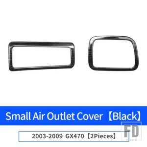 レクサス 2003-2009 GX470 空調コンセント装飾フレーム室内装飾アップグレードパッチアクセサリー - 03-09 Black B