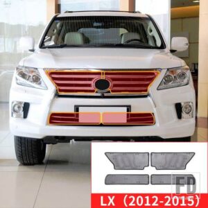 レクサス ステンレスフロントグリル蚊のイントルーダー防ぐ LX570 LX 570 2008-2022 アップグレード外装アクセサリー - LX 2012-2015