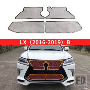レクサス ステンレスフロントグリル蚊のイントルーダー防ぐ LX570 LX 570 2008-2022 アップグレード外装アクセサリー - LX 2016-2019B