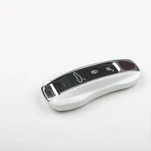 ポルシェ パナメーラ 17+ カイエン 2018+ リモート FOB キーケースシェルカバー ABS レッドブルークロームブラックホワイト - White