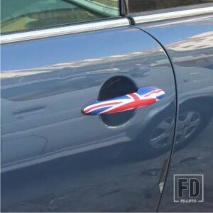 ミニクーパー 2個 ドアハンドルカバーステッカー R56 R57 R59 R60 R61 F54 F55 F56 F60 - Red