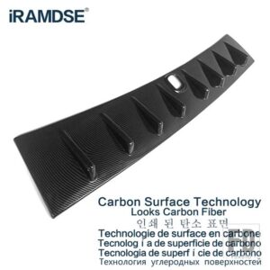 三菱 ルーフスポイラー ランサー EX 2009 10 11 12 13 14 15 16 ABS プラスチックテール翼リアウィンドウアクセサリー - Carbon Paint