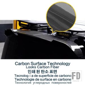 ランドローバー ルーフスポイラーカーボン表面リアトランクウイング ABS 材料テールスポイラーディフェンダー 90 110 2020-24 - Carbon Surface