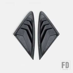 クォーターサイドウィンドウルーバー シール EV スクープカバーベントカーボン表面スポイラー 2022 2023 2024 装飾アクセサリー - Carbon Paint