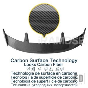 シトロエン カーボンペイントスポイラー C4 テールフィン 2011-2015 黒ルーフウイングタイプ TE アクセサリー - Carbon Surface