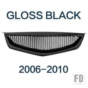 マツダ レーシンググリルバンパーカーボン表面メッシュフロントグリルリペアアクセサリー第一世代 6 2003-2012 - Gloss black 06-10