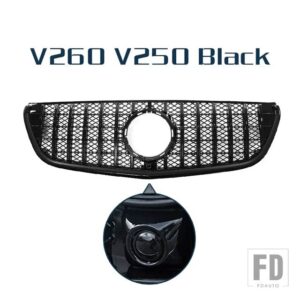 レーシンググリル光沢スポイラーフロントバンパーグリルメッシュベンツヴィト W447 V クラス V260 V250 2015 - 2019 - V Class Type B