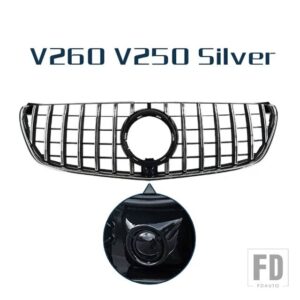レーシンググリル光沢スポイラーフロントバンパーグリルメッシュベンツヴィト W447 V クラス V260 V250 2015 - 2019 - V Class Type C