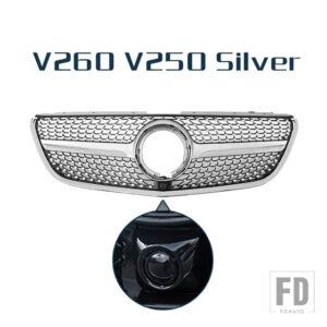 レーシンググリル光沢スポイラーフロントバンパーグリルメッシュベンツヴィト W447 V クラス V260 V250 2015 - 2019 - V Class Type E