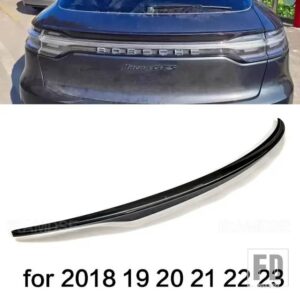 ポルシェ テールフィン マカン スポイラー 2014 - 2023 カーボン表面リアウイングアクセサリー スタイル変える - 18-23 Glossy Black