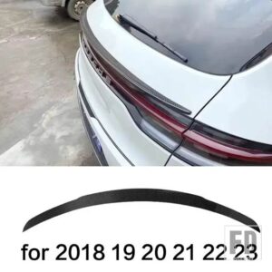 ポルシェ テールフィン マカン スポイラー 2014 - 2023 カーボン表面リアウイングアクセサリー スタイル変える - 18-23 Carbon Paint